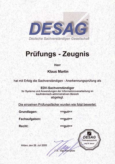 Zeugnis